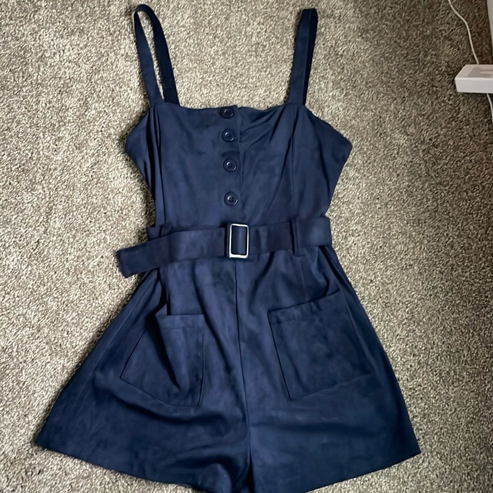 Forever 21 velvety shorts romper